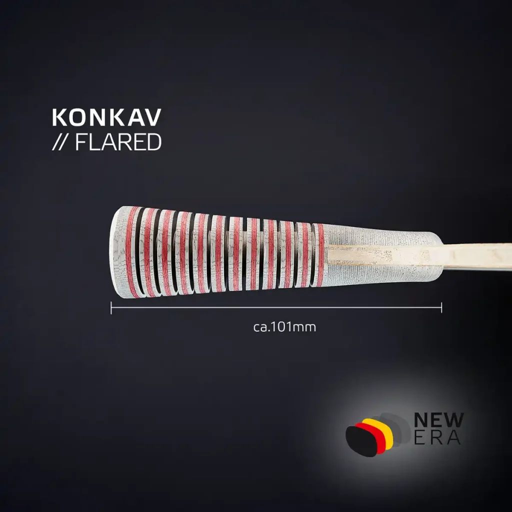 Table Tennis racket with NEW ERA handle flared