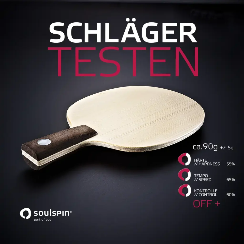 Tischtennisschläger testen SOULSPIN Tischtennis Shop